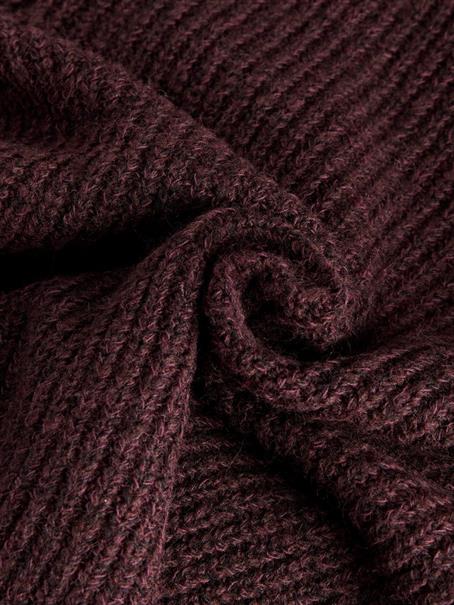 JXGLORIA GLOBAL CREW NECK KNIT fudge