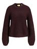 JXGLORIA GLOBAL CREW NECK KNIT fudge