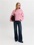 JXGLORIA GLOBAL CREW NECK KNIT pink nectar