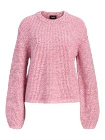 JXGLORIA GLOBAL CREW NECK KNIT pink nectar