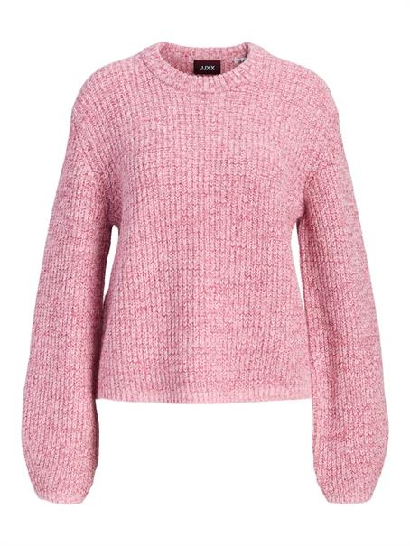 JXGLORIA GLOBAL CREW NECK KNIT pink nectar