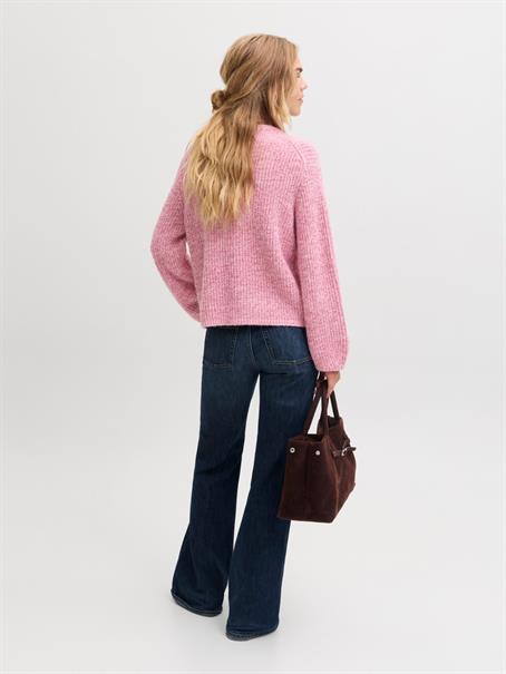 JXGLORIA GLOBAL CREW NECK KNIT pink nectar