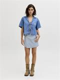 JXGRETA HW DENIM SKORT DNM LN light blue denim