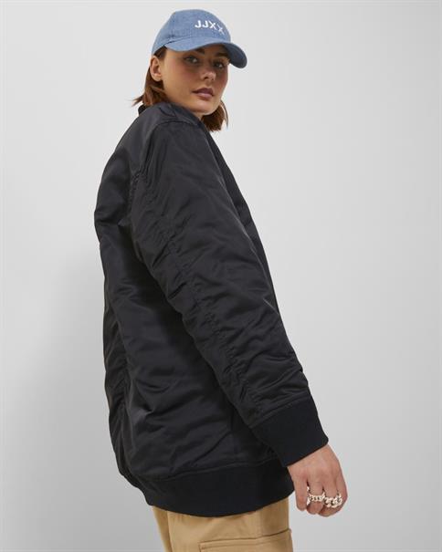 JXHAILEY LONG BOMBER OTW black