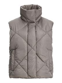 JXHYPE SHORT QUILTED VEST OTW morel