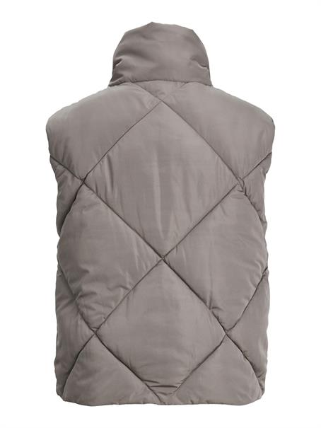 JXHYPE SHORT QUILTED VEST OTW morel