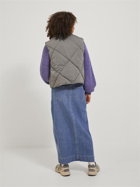 JXHYPE SHORT QUILTED VEST OTW morel