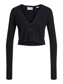 JXISABEL SOFT CROP CARDIGAN KNIT black
