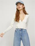 JXISABEL SOFT CROP CARDIGAN KNIT snow white