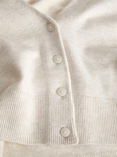 JXISABEL SOFT CROP CARDIGAN KNIT snow white