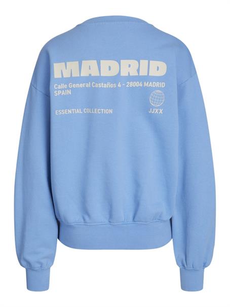 JXJADA SOFT LOOSE LS SWEAT SWT SN silver lake blue
