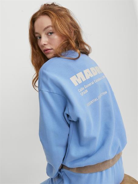 JXJADA SOFT LOOSE LS SWEAT SWT SN silver lake blue