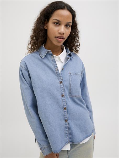 JXJADE COMF LS SHIRT DNM light blue denim