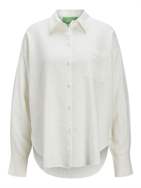 JXJAMIE BREEZE SUMMER LS SHIRT WVN SN blanc de blanc