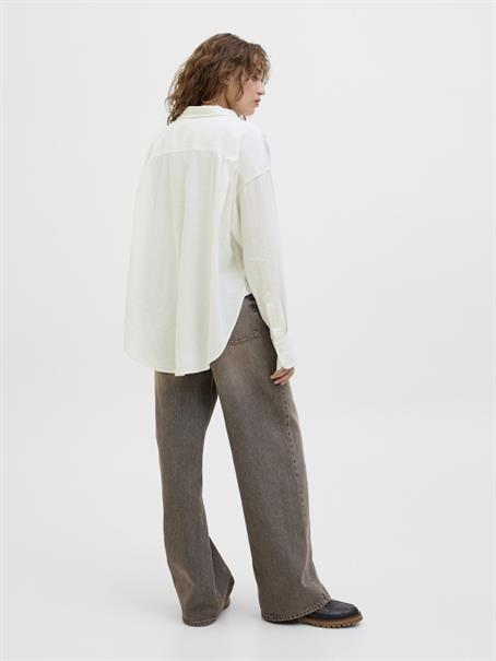 JXJAMIE BREEZE SUMMER LS SHIRT WVN SN blanc de blanc