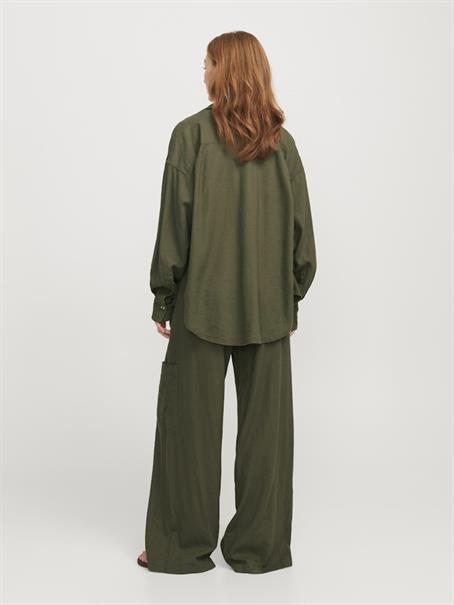 JXJAMIE BREEZE SUMMER LS SHIRT WVN SN dusty olive