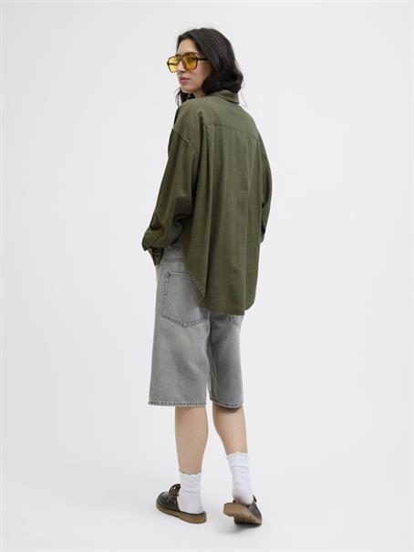 JXJAMIE BREEZE SUMMER LS SHIRT WVN SN dusty olive