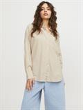 JXJAMIE LS RLX LINEN BLEND SHIRT WVN SN cement