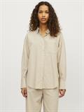 JXJAMIE LS RLX LINEN BLEND SHIRT WVN SN cement