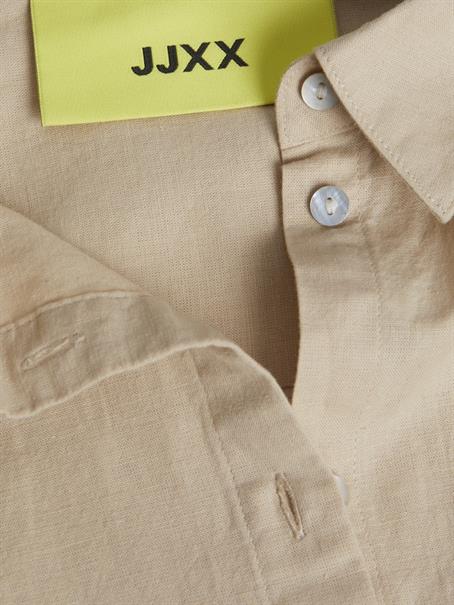 JXJAMIE LS RLX LINEN BLEND SHIRT WVN SN cement