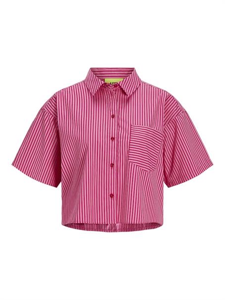 JXJAMIE SS SHORT POPLIN SHIRT WVN cerise
