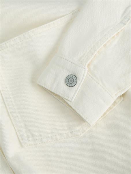 JXJAMILA LS DENIM OVERSHIRT DNM white denim