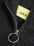 JXJILL FLUFFY HN ZIP CARDIGAN KNIT black