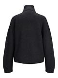 JXJILL FLUFFY HN ZIP CARDIGAN KNIT black
