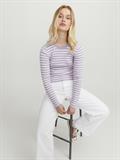 JXJODI TIGHT STRIPE CREW NECK KNIT NOOS lilac breeze