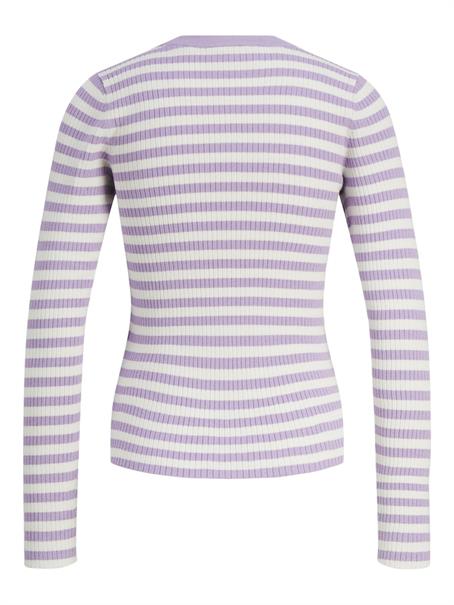 JXJODI TIGHT STRIPE CREW NECK KNIT NOOS lilac breeze