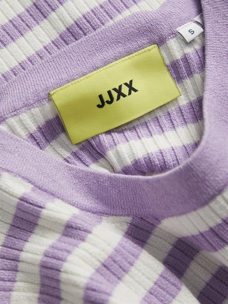 JXJODI TIGHT STRIPE CREW NECK KNIT NOOS lilac breeze