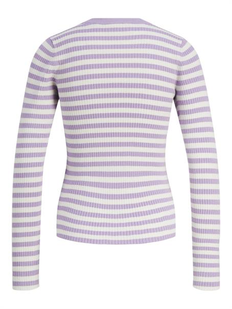 JXJODI TIGHT STRIPE CREW NECK KNIT NOOS lilac breeze