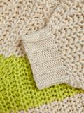 JXKELVY CHUNKY STRIPE HIGH NECK KNIT SN bone white
