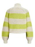 JXKELVY CHUNKY STRIPE HIGH NECK KNIT SN bone white