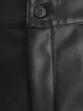 JXKENYA FAUX LEATHER CARGO PANTS black