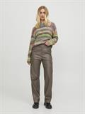 JXKENYA FAUX LEATHER CARGO PANTS morel