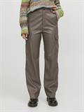 JXKENYA FAUX LEATHER CARGO PANTS morel