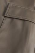 JXKENYA FAUX LEATHER CARGO PANTS morel