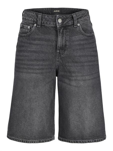 JXLAURA LONG MW DENIM SHORTS DNM SN dark grey denim