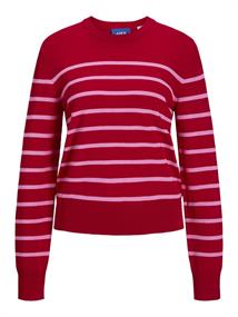 JXLAYLA COMFY LS CREW NECK KNIT SN racing red
