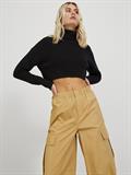 JXLIV TWIST CROP HIGH NECK KNIT black