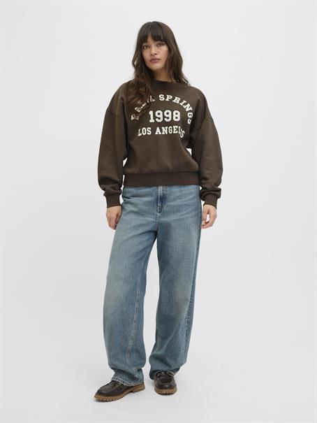 JXMERLE RLX SHORT LS CREW SWT LN bracken