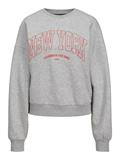 JXMERLE RLX SHORT LS CREW SWT LN light grey melange