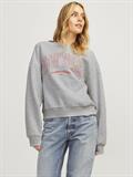 JXMERLE RLX SHORT LS CREW SWT LN light grey melange