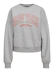 JXMERLE RLX SHORT LS CREW SWT LN light grey melange
