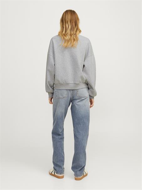 JXMERLE RLX SHORT LS CREW SWT LN light grey melange