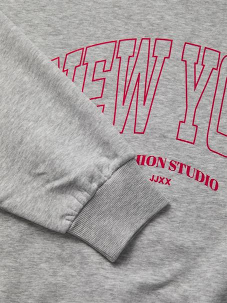 JXMERLE RLX SHORT LS CREW SWT LN light grey melange