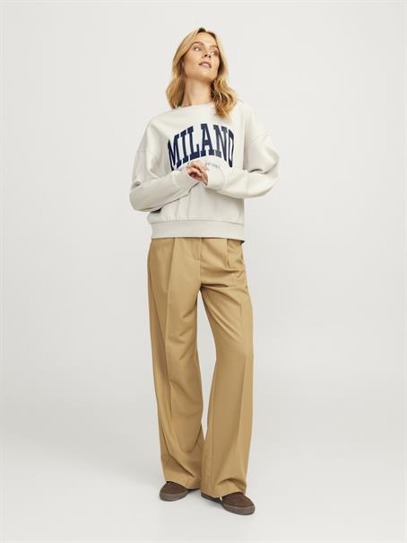 JXMERLE RLX SHORT LS CREW SWT LN moonbeam