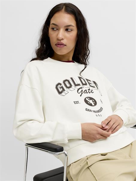 JXMERLE SPRING RLX SHORT LS CREW SWT LN vanilla ice