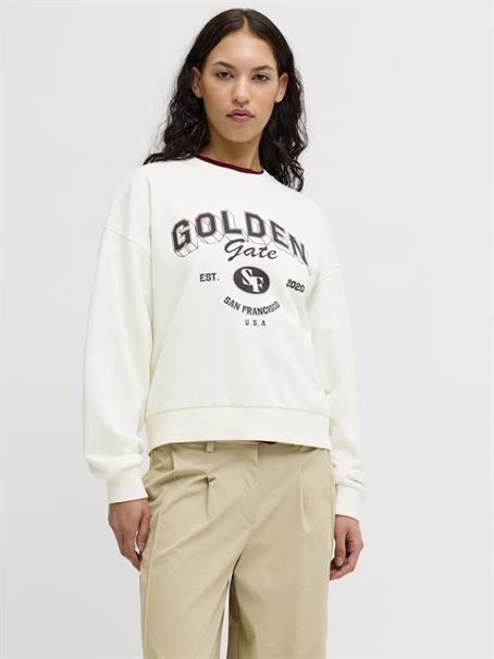 JXMERLE SPRING RLX SHORT LS CREW SWT LN vanilla ice